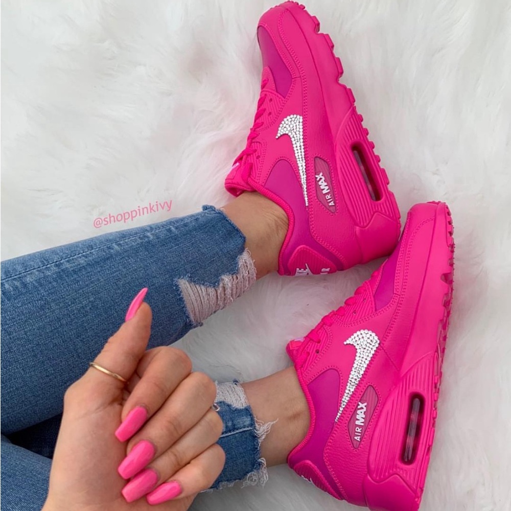 Pink Swarovski Crystal Nike Air Max